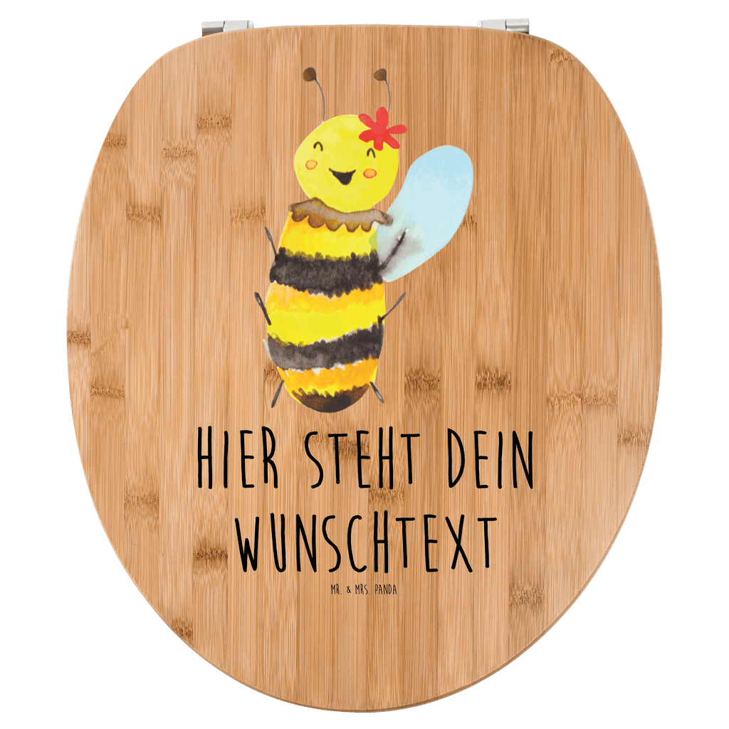 Personalisierter WC Sitz Motiv Biene Happy Personalisierte Klobrille, Personalisierter Klodeckel, Personalisierter Toilettendeckel, Personalisierter WC-Sitz, Toilettendeckel mit Namen, WC Sitz mit Namen, Biene, Wespe, Hummel