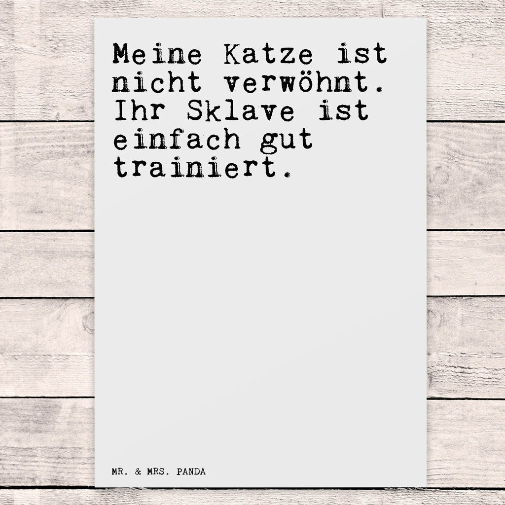 Postkarte Meine Katze ist nicht... Postkarte, Karte, Geschenkkarte, Grußkarte, Einladung, Ansichtskarte, Geburtstagskarte, Einladungskarte, Dankeskarte, Ansichtskarten, Einladung Geburtstag, Einladungskarten Geburtstag, Spruch, Sprüche, lustige Sprüche, Weisheiten, Zitate, Spruch Geschenke, Spruch Sprüche Weisheiten Zitate Lustig Weisheit Worte