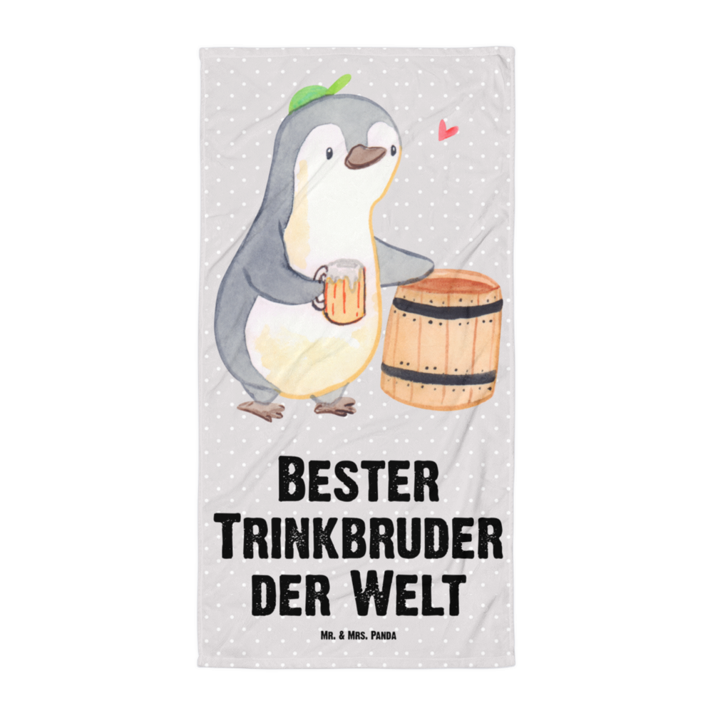 XL Badehandtuch Pinguin Bester Trinkbruder der Welt Handtuch, Badetuch, Duschtuch, Strandtuch, Saunatuch, für, Dankeschön, Geschenk, Schenken, Geburtstag, Geburtstagsgeschenk, Geschenkidee, Danke, Bedanken, Mitbringsel, Freude machen, Geschenktipp, Trinkbruder, Trinkkumpel, Kumpel, Saufkumpane, Kumpane, Trinken, Party, Kleinigkeit