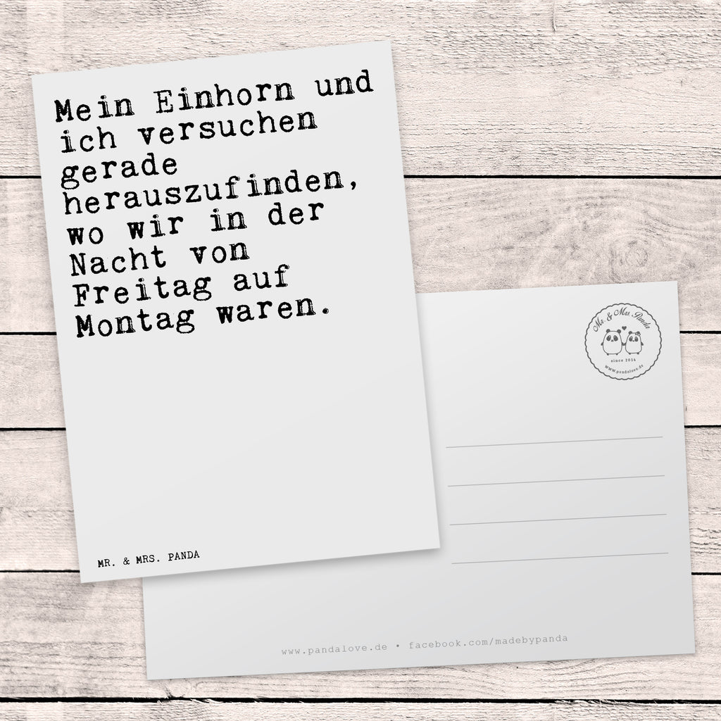 Postkarte Mein Einhorn und ich... Postkarte, Karte, Geschenkkarte, Grußkarte, Einladung, Ansichtskarte, Geburtstagskarte, Einladungskarte, Dankeskarte, Ansichtskarten, Einladung Geburtstag, Einladungskarten Geburtstag, Spruch, Sprüche, lustige Sprüche, Weisheiten, Zitate, Spruch Geschenke, Spruch Sprüche Weisheiten Zitate Lustig Weisheit Worte