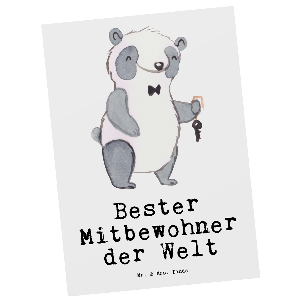 Postkarte Panda Bester Mitbewohner der Welt Postkarte, Karte, Geschenkkarte, Grußkarte, Einladung, Ansichtskarte, Geburtstagskarte, Einladungskarte, Dankeskarte, Ansichtskarten, Einladung Geburtstag, Einladungskarten Geburtstag, für, Dankeschön, Geschenk, Schenken, Geburtstag, Geburtstagsgeschenk, Geschenkidee, Danke, Bedanken, Mitbringsel, Freude machen, Geschenktipp, Mitbewohner, WG, Zimmernachbar, Wohngemeinschaft, WG-Bewohner, Zimmerkollege, Zimmergenosse, Stubenkamerad