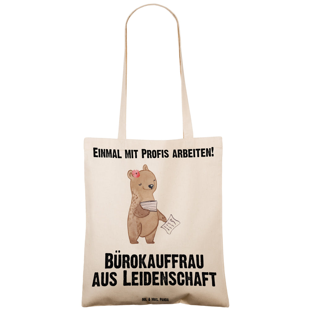 Tragetasche Bürokauffrau aus Leidenschaft Beuteltasche, Beutel, Einkaufstasche, Jutebeutel, Stoffbeutel, Tasche, Shopper, Umhängetasche, Strandtasche, Schultertasche, Stofftasche, Tragetasche, Badetasche, Jutetasche, Einkaufstüte, Laptoptasche, Beruf, Ausbildung, Jubiläum, Abschied, Rente, Kollege, Kollegin, Geschenk, Schenken, Arbeitskollege, Mitarbeiter, Firma, Danke, Dankeschön, Bürokauffrau, Kauffrau für Büromanagement