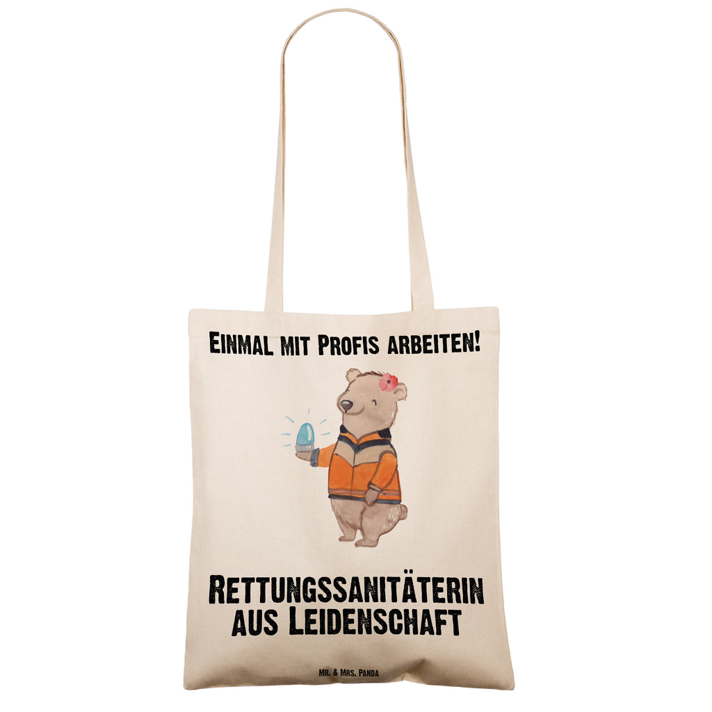 Tragetasche Rettungssanitäterin aus Leidenschaft Beuteltasche, Beutel, Einkaufstasche, Jutebeutel, Stoffbeutel, Tasche, Shopper, Umhängetasche, Strandtasche, Schultertasche, Stofftasche, Tragetasche, Badetasche, Jutetasche, Einkaufstüte, Laptoptasche, Beruf, Ausbildung, Jubiläum, Abschied, Rente, Kollege, Kollegin, Geschenk, Schenken, Arbeitskollege, Mitarbeiter, Firma, Danke, Dankeschön