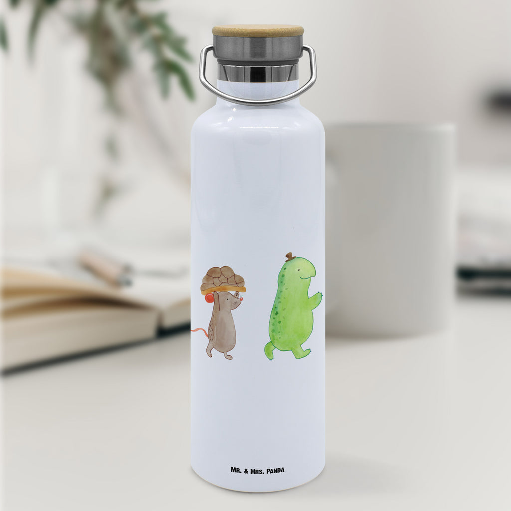 Trinkflasche Schildkröte Maus Thermosflasche, Isolierflasche, Edelstahl, Trinkflasche, isoliert, Wamrhaltefunktion, Sportflasche, Flasche zum Sport, Sportlerflasche, Schildkröte, Maus, Freunde, Freundinnen, beste Freunde, beste Freundinnen