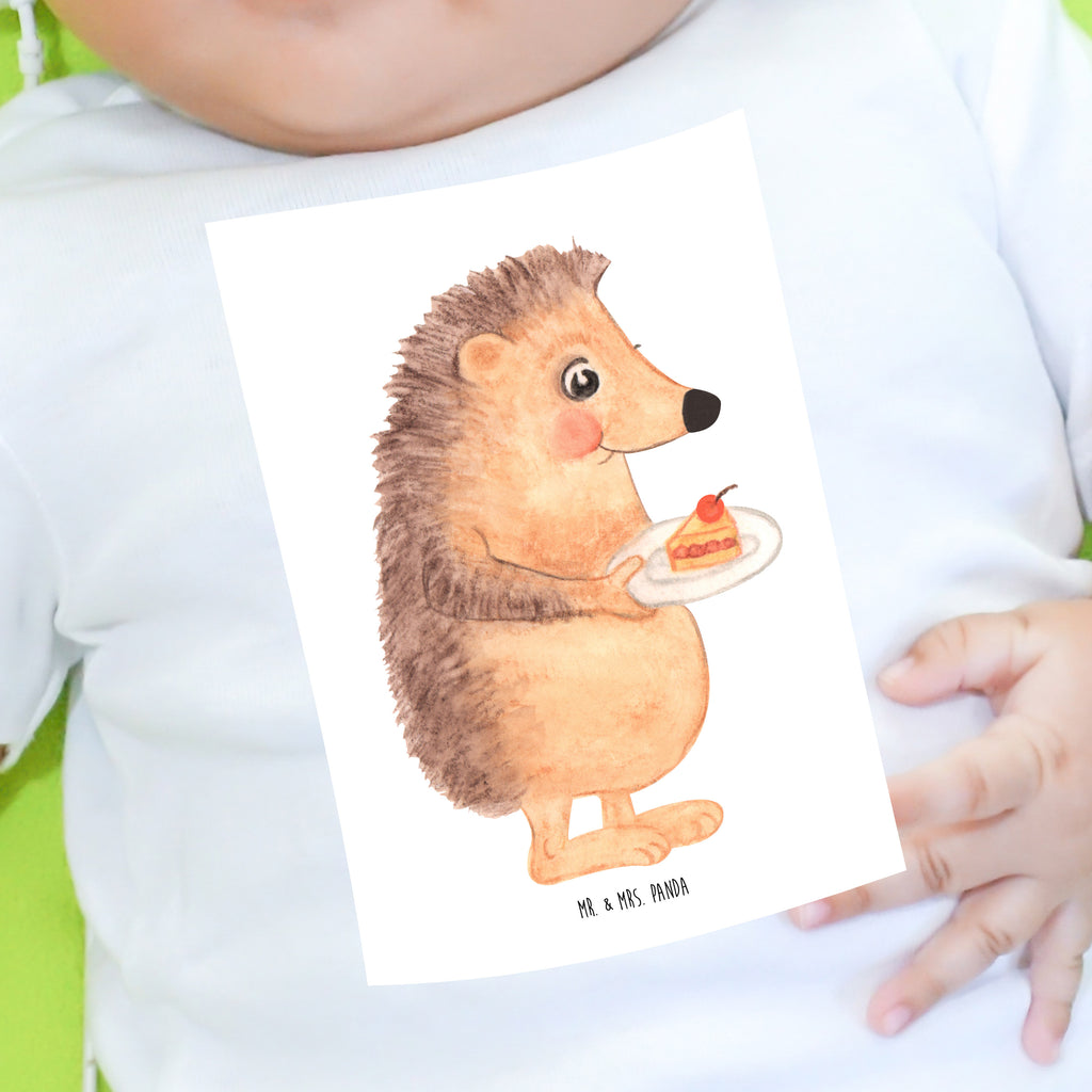 Organic Baby Shirt Igel Kuchenstück Baby T-Shirt, Jungen Baby T-Shirt, Mädchen Baby T-Shirt, Shirt, Tiermotive, Gute Laune, lustige Sprüche, Tiere, Igel, Essen Spruch, Kuchen, Backen Geschenk, Kuchen backen, Einladung Party, Geburtstagskuchen, Torte