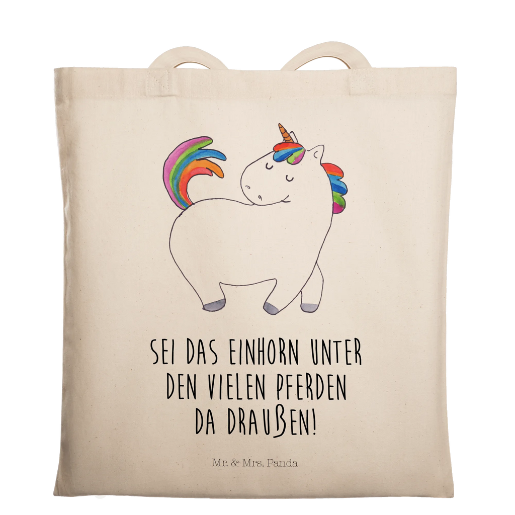 Tragetasche Einhorn Stolzieren Beuteltasche, Beutel, Einkaufstasche, Jutebeutel, Stoffbeutel, Tasche, Shopper, Umhängetasche, Strandtasche, Schultertasche, Stofftasche, Tragetasche, Badetasche, Jutetasche, Einkaufstüte, Laptoptasche, Einhorn, Einhörner, Einhorn Deko, Pegasus, Unicorn, stolz, anders, bunt, Pferd, Reiter, Reiten, Freundin, Geschenk