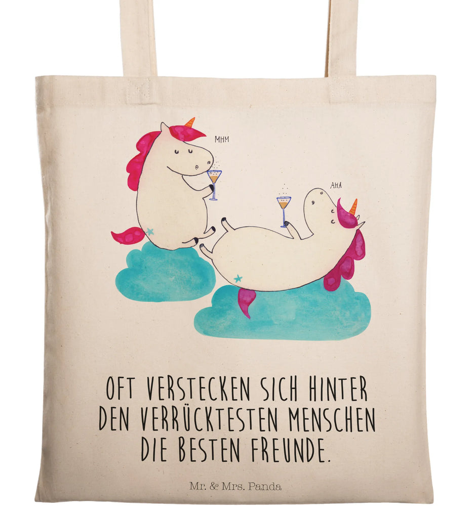 Tragetasche Einhörner Sekt Beuteltasche, Beutel, Einkaufstasche, Jutebeutel, Stoffbeutel, Tasche, Shopper, Umhängetasche, Strandtasche, Schultertasche, Stofftasche, Tragetasche, Badetasche, Jutetasche, Einkaufstüte, Laptoptasche, Einhorn, Einhörner, Einhorn Deko, Pegasus, Unicorn, Freundinnen, Freundin, BFF, Sekt, Mädelsabend, Spaß, Party, Korken, Anstoßen, Beste