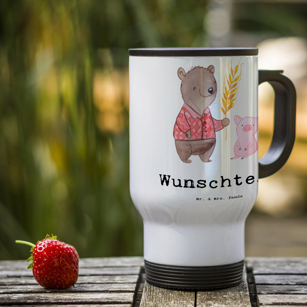 Personalisierter Thermobecher Bauer mit Herz Personalisierter Thermobecher, Personalisierter To Go Becher, Personalisierte Thermotasse, Personalisierter Kaffeebecher, Personalisierter Isolierbecher, Thermobecher personalisieren, Thermobecher mit Namen, Thermobecher selbst gestalten, Wunschname, Spülmaschinenfest, Bedrucken, Isolierbecher mit Namen, Isolierbecher selbst gestalten, Thermotasse personalisieren, Thermotasse mit Namen, Beruf, Ausbildung, Jubiläum, Abschied, Rente, Kollege, Kollegin, Geschenk, Schenken, Arbeitskollege, Mitarbeiter, Firma, Danke, Dankeschön, Landwirt; Bauer, Tierwirt, Agronom, Farmer, Bauernhof