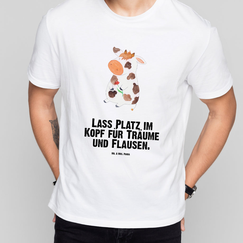 T-Shirt Standard Kuh T-Shirt, Shirt, Tshirt, Lustiges T-Shirt, T-Shirt mit Spruch, Party, Junggesellenabschied, Jubiläum, Geburstag, Herrn, Damen, Männer, Frauen, Schlafshirt, Nachthemd, Sprüche, Bauernhof, Hoftiere, Landwirt, Landwirtin, Kuh, Kühe, Träume, Flausen, Spruch, Magie, Motivtion, Hof, Milch, Milchkuh