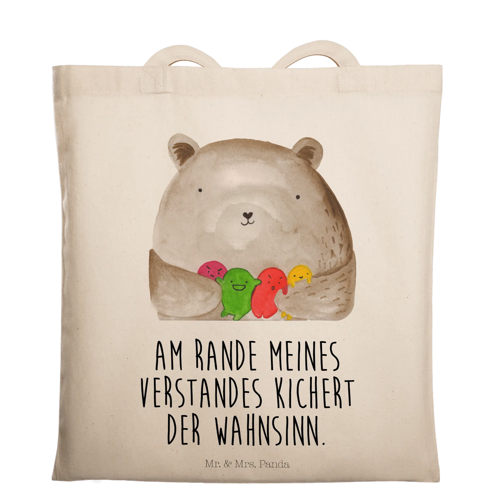 Tragetasche Bär Gefühl Beuteltasche, Beutel, Einkaufstasche, Jutebeutel, Stoffbeutel, Tasche, Shopper, Umhängetasche, Strandtasche, Schultertasche, Stofftasche, Tragetasche, Badetasche, Jutetasche, Einkaufstüte, Laptoptasche, Bär, Teddy, Teddybär, Wahnsinn, Verrückt, Durchgedreht