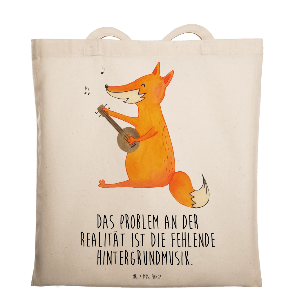 Tragetasche Fuchs Gitarre Beuteltasche, Beutel, Einkaufstasche, Jutebeutel, Stoffbeutel, Tasche, Shopper, Umhängetasche, Strandtasche, Schultertasche, Stofftasche, Tragetasche, Badetasche, Jutetasche, Einkaufstüte, Laptoptasche, Fuchs, Füchse, Geschenk Musiker, Musik Spruch, Musikerin, Sänger, Sängerin, Gitarre