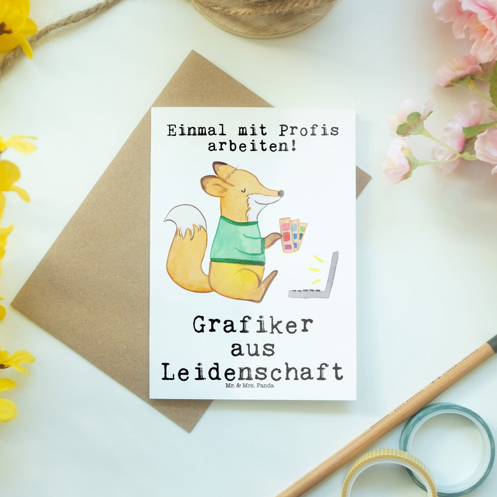 Grußkarte Grafiker aus Leidenschaft Grußkarte, Klappkarte, Einladungskarte, Glückwunschkarte, Hochzeitskarte, Geburtstagskarte, Karte, Ansichtskarten, Beruf, Ausbildung, Jubiläum, Abschied, Rente, Kollege, Kollegin, Geschenk, Schenken, Arbeitskollege, Mitarbeiter, Firma, Danke, Dankeschön, Grafiker, Designer, Mediengestalter, Grafikdesigner