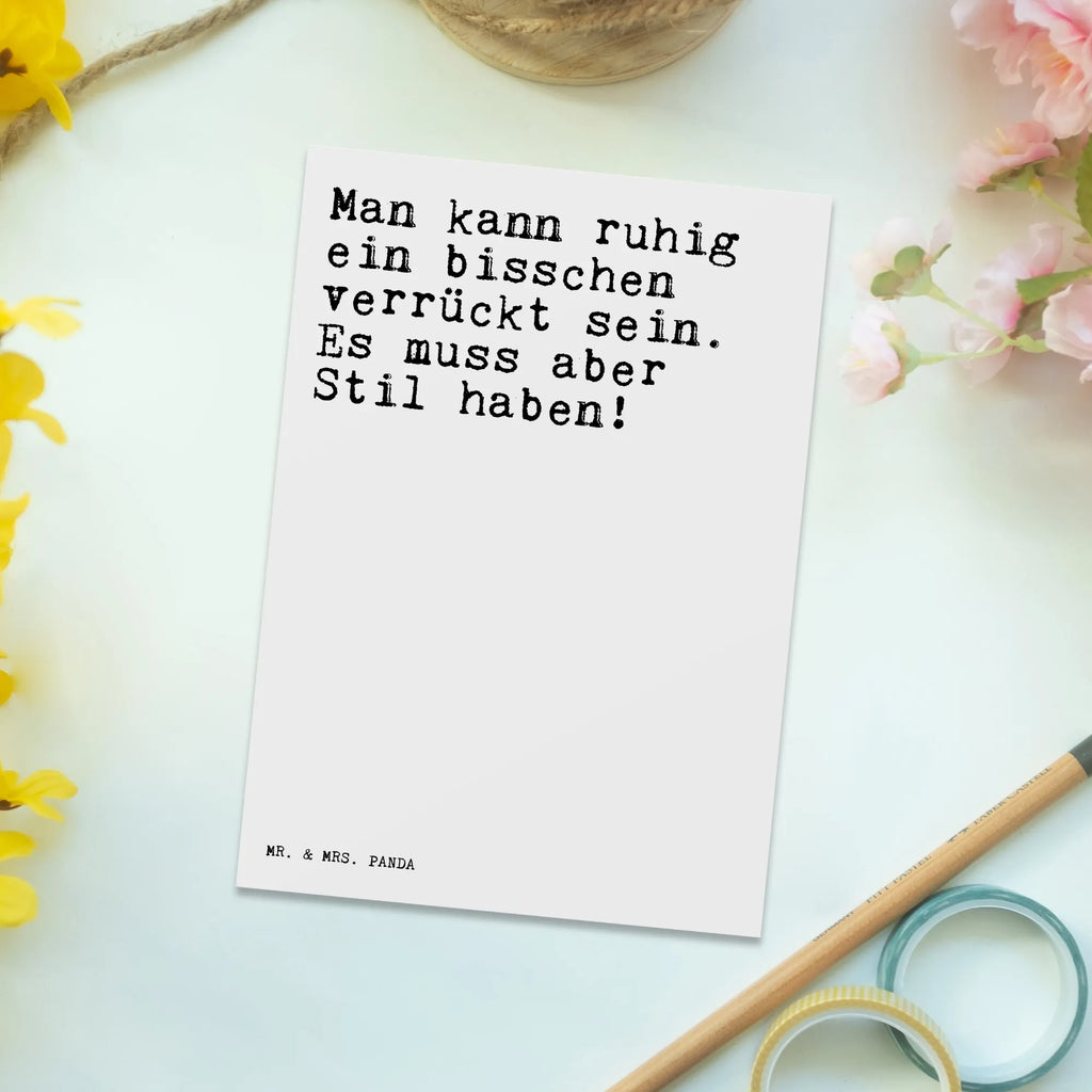 Postkarte Man kann ruhig ein... Postkarte, Karte, Geschenkkarte, Grußkarte, Einladung, Ansichtskarte, Geburtstagskarte, Einladungskarte, Dankeskarte, Ansichtskarten, Einladung Geburtstag, Einladungskarten Geburtstag, Spruch, Sprüche, lustige Sprüche, Weisheiten, Zitate, Spruch Geschenke, Spruch Sprüche Weisheiten Zitate Lustig Weisheit Worte