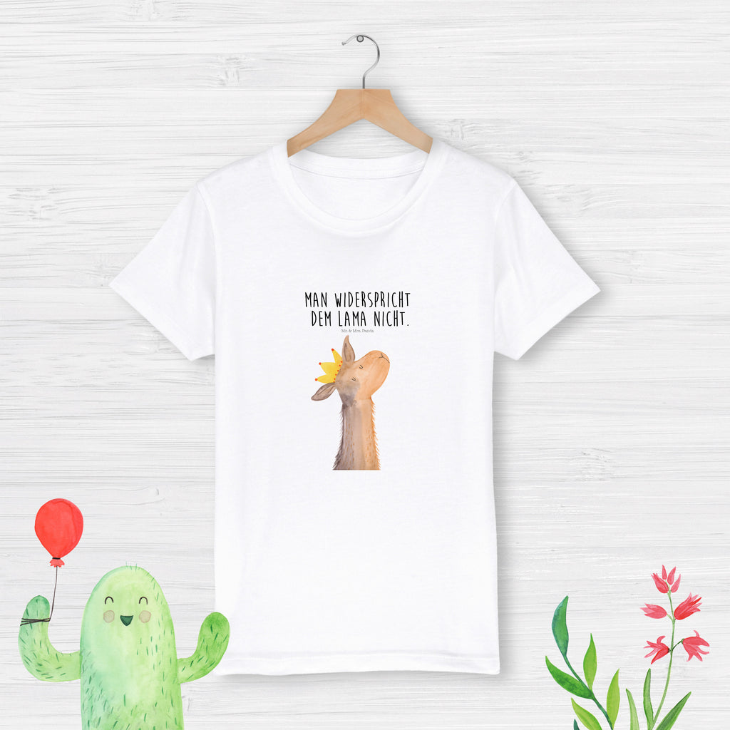 Organic Kinder T-Shirt Lamakopf König Kinder T-Shirt, Kinder T-Shirt Mädchen, Kinder T-Shirt Jungen, Lama, Alpaka, Lamas, König, Königin, Freundin, Mama, Papa, Büro Kollege, Kollegin, Chef, Vorgesetzter, Abi, Abitur