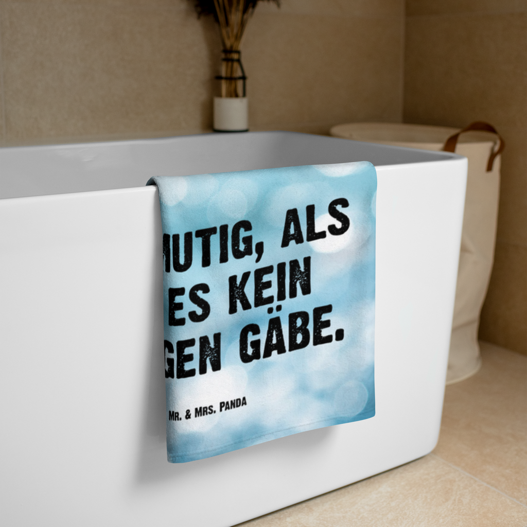 XL Badehandtuch Schnabeltier mutig Handtuch, Badetuch, Duschtuch, Strandtuch, Saunatuch, Meerestiere, Meer, Urlaub, Schnabeltier, Mut, mutig, Lebensweisheit, Schnabeltiere, Motivation, Training, Büro, Arbeit, Neuanfang, Neustart, Weltreise, Raodtrip