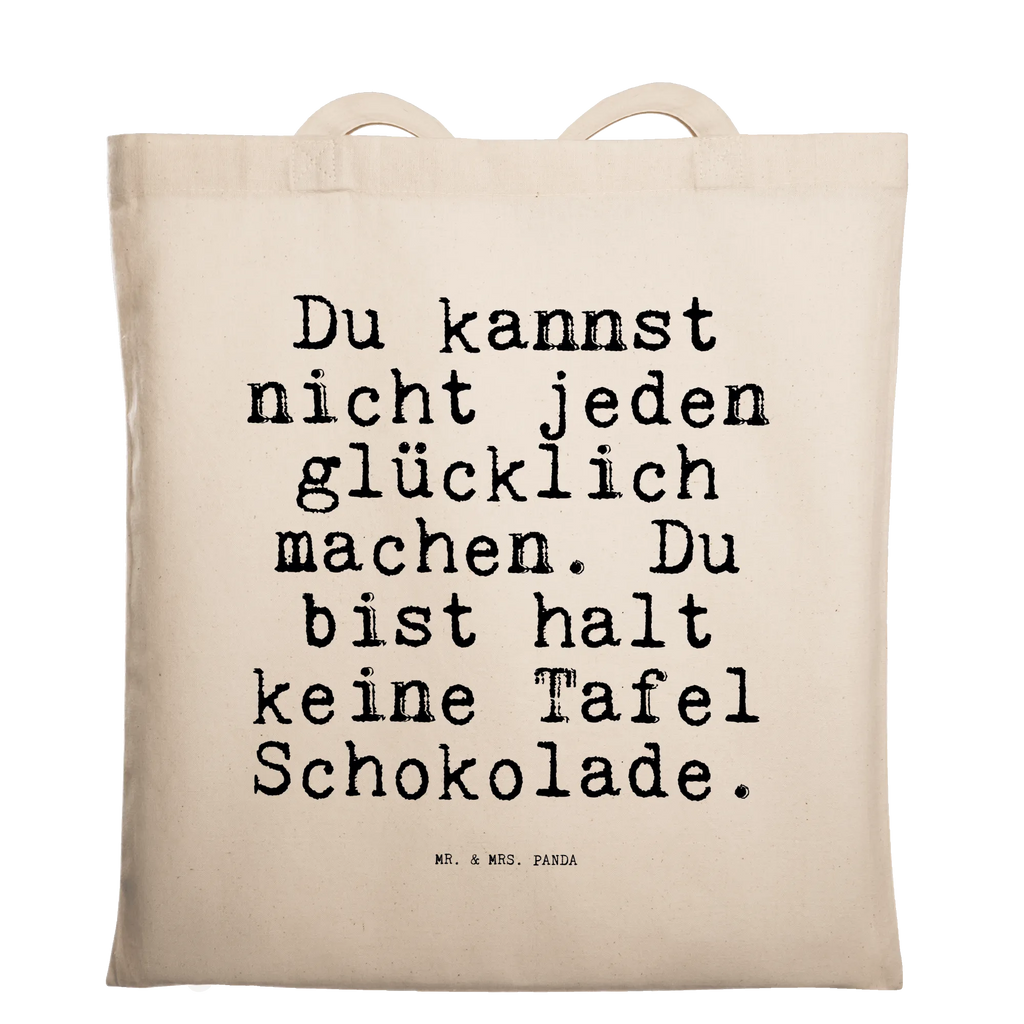 Tragetasche Du kannst nicht jeden... Beuteltasche, Beutel, Einkaufstasche, Jutebeutel, Stoffbeutel, Tasche, Shopper, Umhängetasche, Strandtasche, Schultertasche, Stofftasche, Tragetasche, Badetasche, Jutetasche, Einkaufstüte, Laptoptasche, Spruch, Sprüche, lustige Sprüche, Weisheiten, Zitate, Spruch Geschenke, Spruch Sprüche Weisheiten Zitate Lustig Weisheit Worte