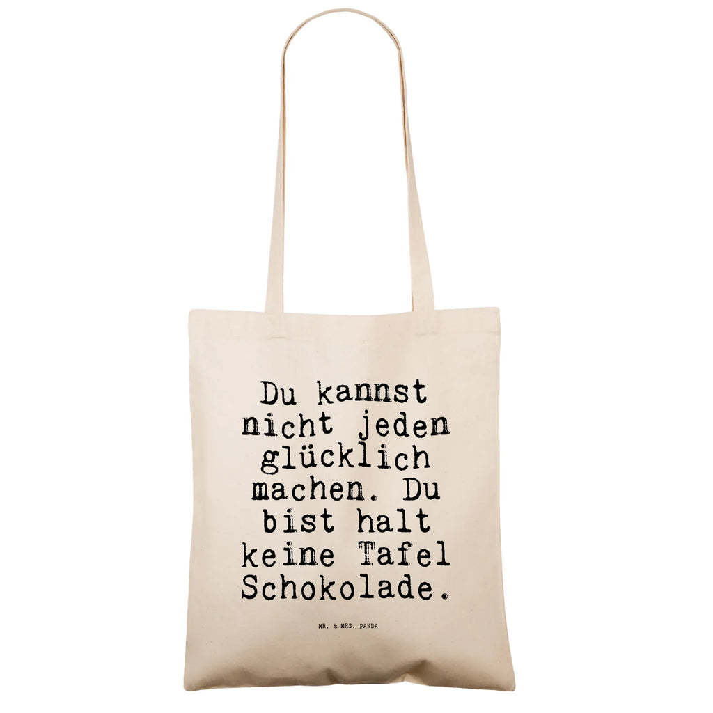 Tragetasche Du kannst nicht jeden... Beuteltasche, Beutel, Einkaufstasche, Jutebeutel, Stoffbeutel, Tasche, Shopper, Umhängetasche, Strandtasche, Schultertasche, Stofftasche, Tragetasche, Badetasche, Jutetasche, Einkaufstüte, Laptoptasche, Spruch, Sprüche, lustige Sprüche, Weisheiten, Zitate, Spruch Geschenke, Spruch Sprüche Weisheiten Zitate Lustig Weisheit Worte