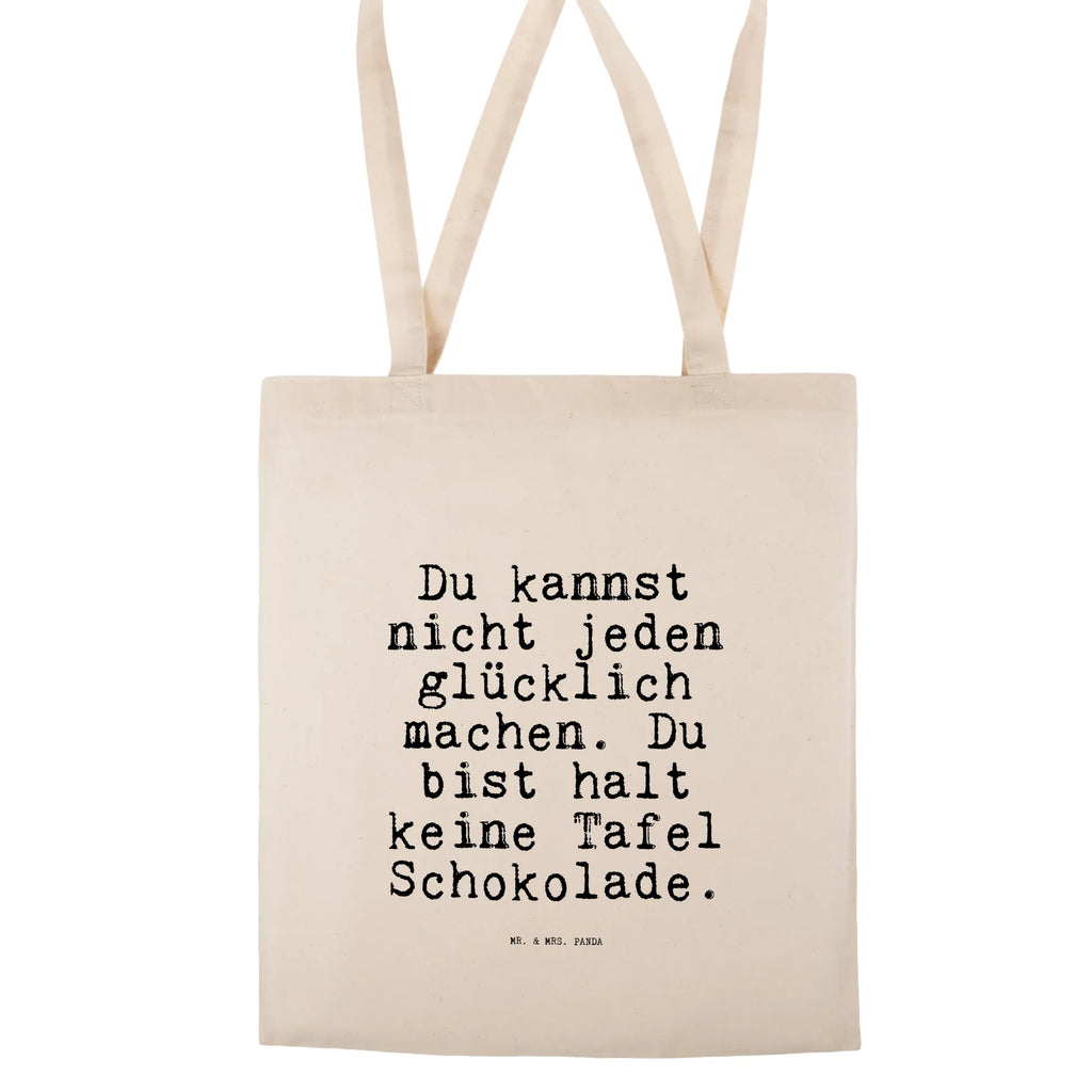 Tragetasche Du kannst nicht jeden... Beuteltasche, Beutel, Einkaufstasche, Jutebeutel, Stoffbeutel, Tasche, Shopper, Umhängetasche, Strandtasche, Schultertasche, Stofftasche, Tragetasche, Badetasche, Jutetasche, Einkaufstüte, Laptoptasche, Spruch, Sprüche, lustige Sprüche, Weisheiten, Zitate, Spruch Geschenke, Spruch Sprüche Weisheiten Zitate Lustig Weisheit Worte