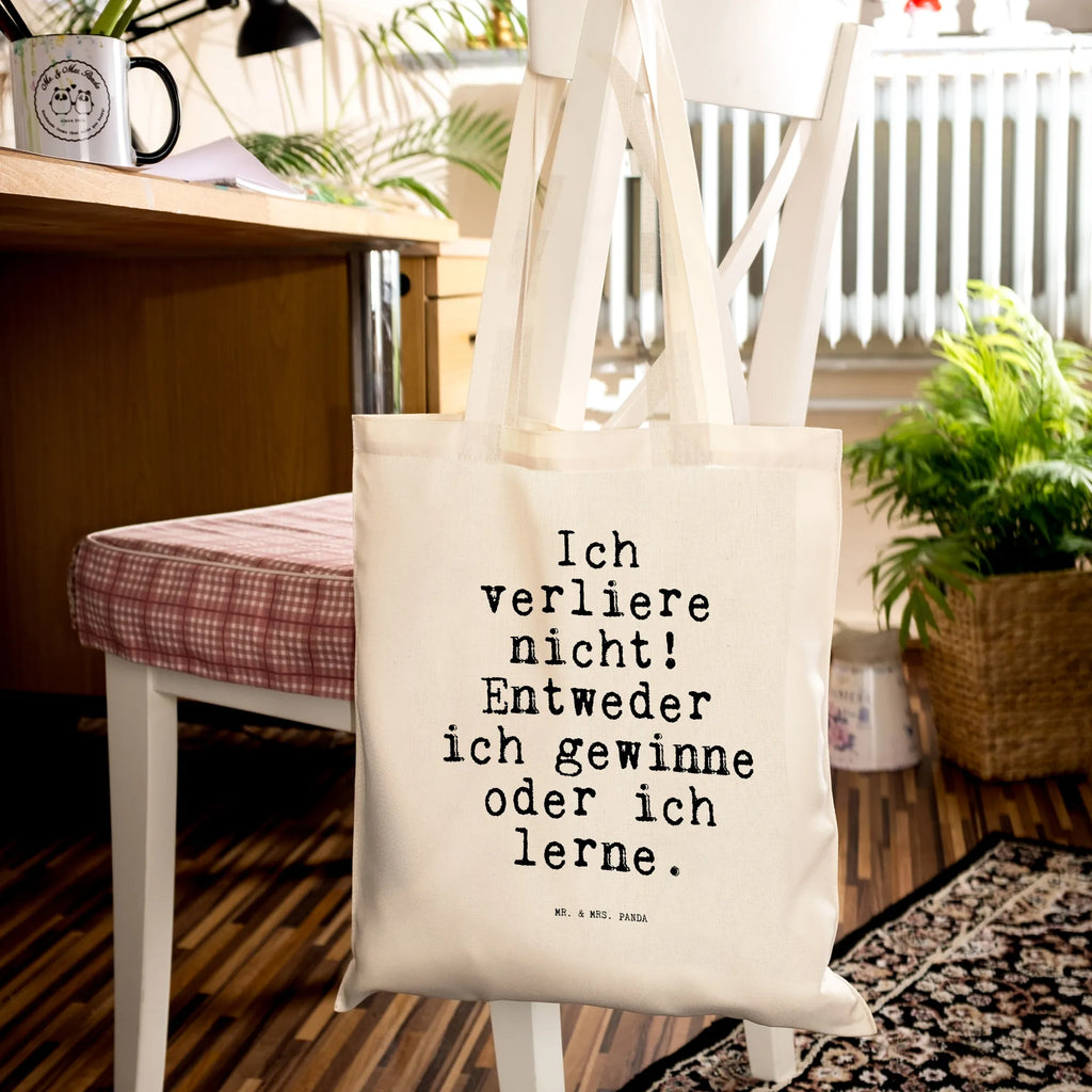 Tragetasche Sprüche und Zitate Ich verliere nicht! Entweder ich gewinne oder ich lerne. Beuteltasche, Beutel, Einkaufstasche, Jutebeutel, Stoffbeutel, Tasche, Shopper, Umhängetasche, Strandtasche, Schultertasche, Stofftasche, Tragetasche, Badetasche, Jutetasche, Einkaufstüte, Laptoptasche, Spruch, Sprüche, lustige Sprüche, Weisheiten, Zitate, Spruch Geschenke, Spruch Sprüche Weisheiten Zitate Lustig Weisheit Worte