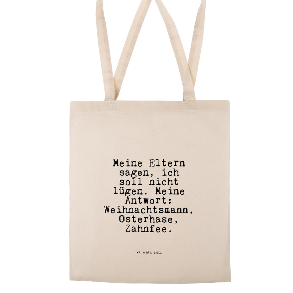 Tragetasche Meine Eltern sagen, ich... Beuteltasche, Beutel, Einkaufstasche, Jutebeutel, Stoffbeutel, Tasche, Shopper, Umhängetasche, Strandtasche, Schultertasche, Stofftasche, Tragetasche, Badetasche, Jutetasche, Einkaufstüte, Laptoptasche, Spruch, Sprüche, lustige Sprüche, Weisheiten, Zitate, Spruch Geschenke, Spruch Sprüche Weisheiten Zitate Lustig Weisheit Worte