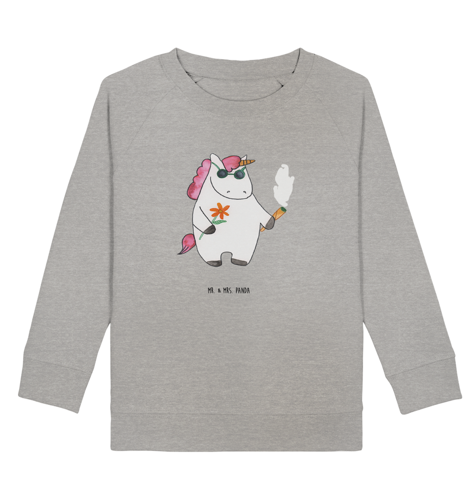 Organic Kinder Pullover Einhorn Woodstock Kinder Pullover, Kinder Sweatshirt, Jungen, Mädchen, Einhorn, Einhörner, Einhorn Deko, Pegasus, Unicorn, Kiffen, Joint, Zigarette, Alkohol, Party, Spaß. lustig, witzig, Woodstock