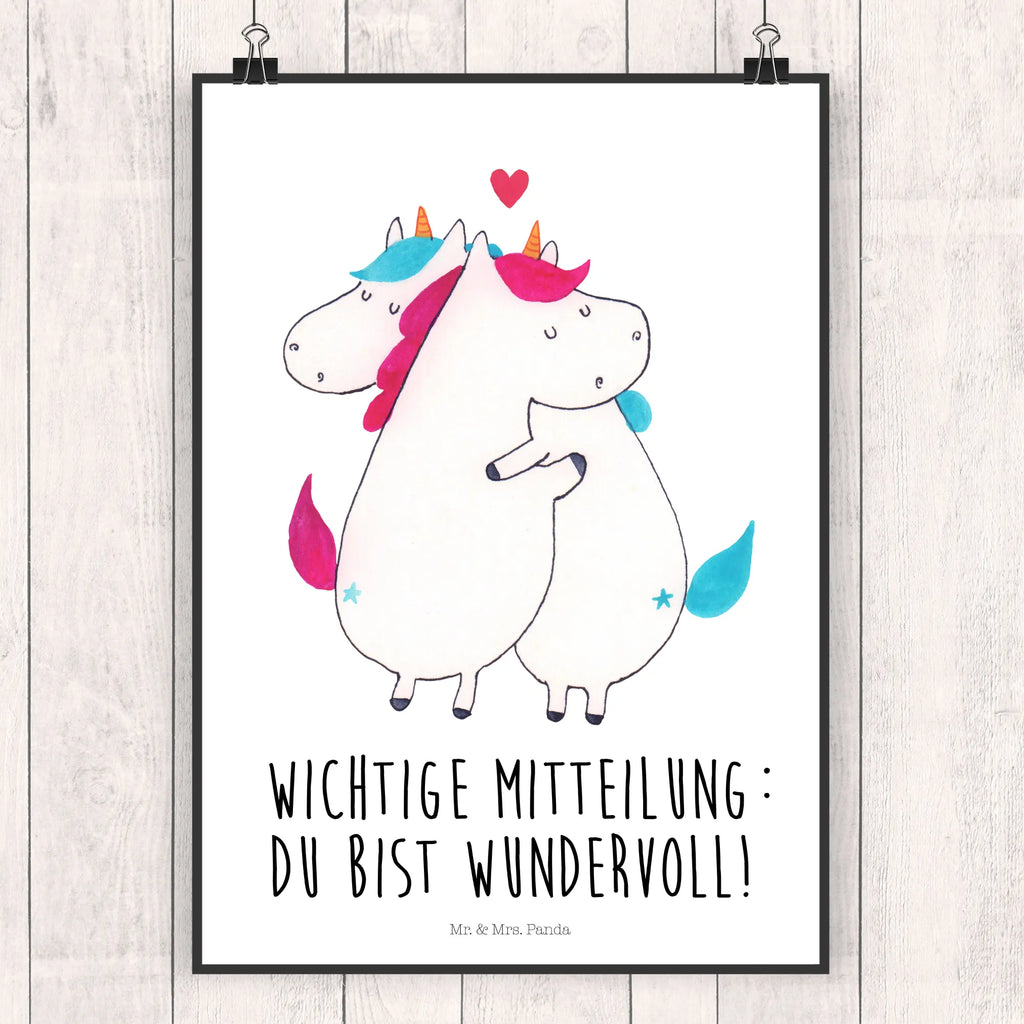 Poster Einhorn Mitteilung Poster, Wandposter, Bild, Wanddeko, Küchenposter, Kinderposter, Wanddeko Bild, Raumdekoration, Wanddekoration, Handgemaltes Poster, Mr. & Mrs. Panda Poster, Designposter, Kunstdruck, Posterdruck, Einhorn, Einhörner, Einhorn Deko, Pegasus, Unicorn, Valentinstag, Valentine, Liebe, Geschenk, Partner, Ehe, lustig, witzig, Spruch