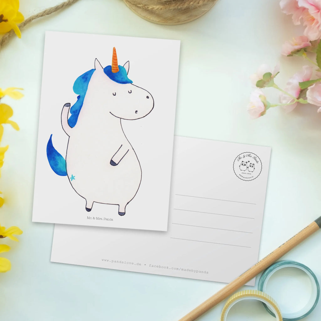 Postkarte Einhorn Mann Postkarte, Karte, Geschenkkarte, Grußkarte, Einladung, Ansichtskarte, Geburtstagskarte, Einladungskarte, Dankeskarte, Ansichtskarten, Einladung Geburtstag, Einladungskarten Geburtstag, Einhorn, Einhörner, Einhorn Deko, Pegasus, Unicorn, cool, Mann, Freundin, Familie, bester Freund, BFF, Party, hübsch, beste