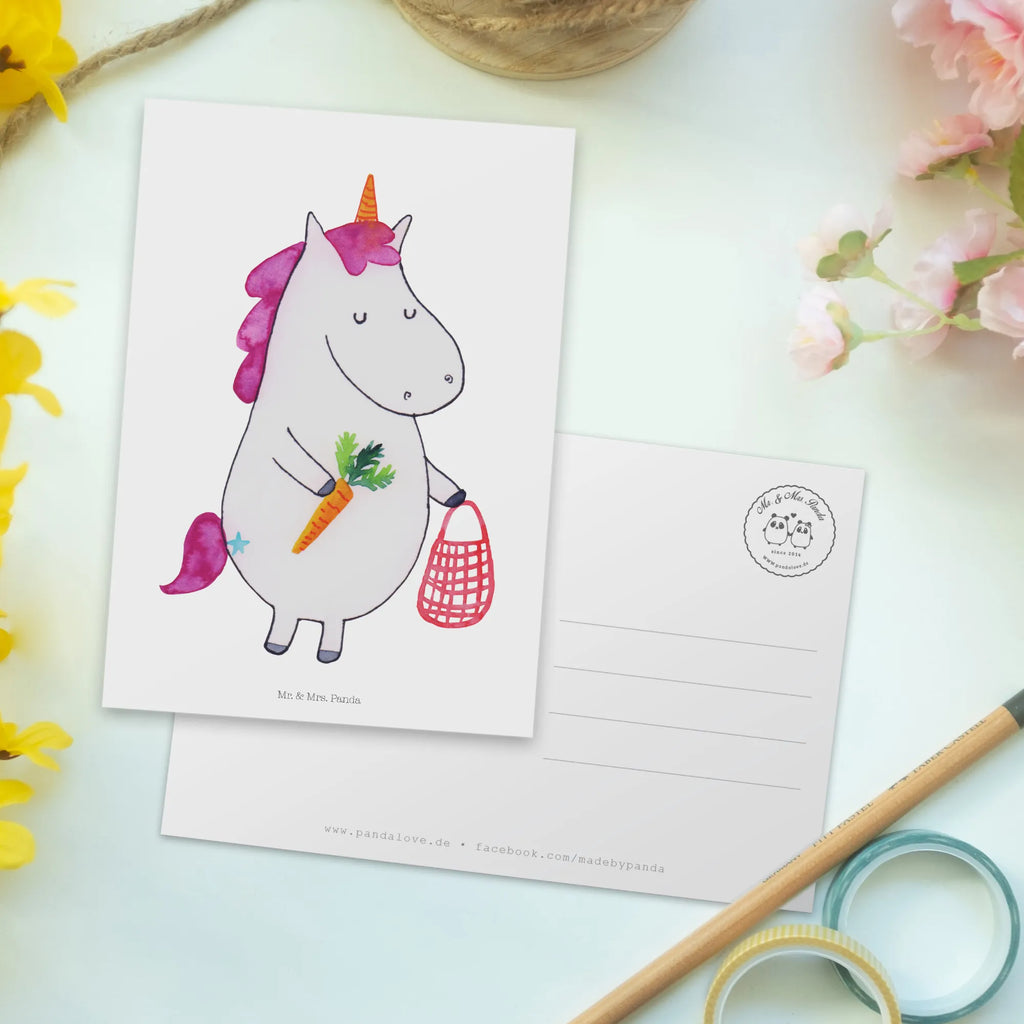 Postkarte Einhorn Gemüse Postkarte, Karte, Geschenkkarte, Grußkarte, Einladung, Ansichtskarte, Geburtstagskarte, Einladungskarte, Dankeskarte, Ansichtskarten, Einladung Geburtstag, Einladungskarten Geburtstag, Einhorn, Einhörner, Einhorn Deko, Pegasus, Unicorn, Biomarkt, Bio, Gemüse, Wochenmarkt