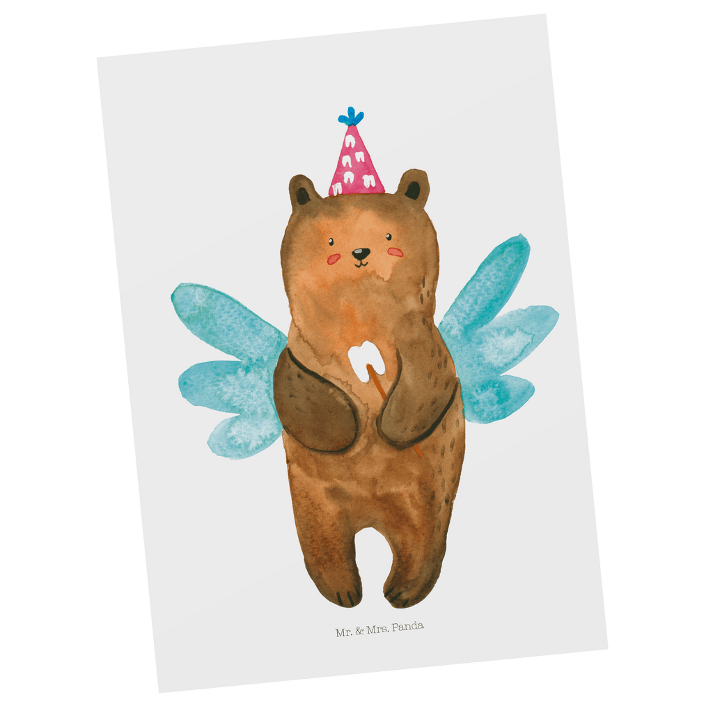 Postkarte Bär Zahnfee Postkarte, Karte, Geschenkkarte, Grußkarte, Einladung, Ansichtskarte, Geburtstagskarte, Einladungskarte, Dankeskarte, Ansichtskarten, Einladung Geburtstag, Einladungskarten Geburtstag, Bär, Teddy, Teddybär, Zahnfee, Fee, Milchzahn, Erster Zahn