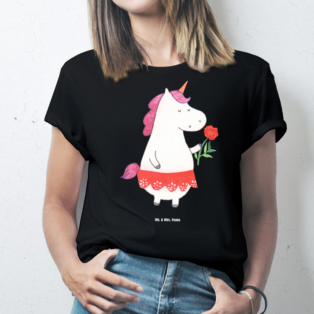 T-Shirt Standard Einhorn Dame T-Shirt, Shirt, Tshirt, Lustiges T-Shirt, T-Shirt mit Spruch, Party, Junggesellenabschied, Jubiläum, Geburstag, Herrn, Damen, Männer, Frauen, Schlafshirt, Nachthemd, Sprüche, Einhorn, Einhörner, Einhorn Deko, Pegasus, Unicorn, Dame, Lady, feine Dame, Freundin, Frau, Bachelor, Bachelorette, Abfuhr, Schluss machen, Trennung