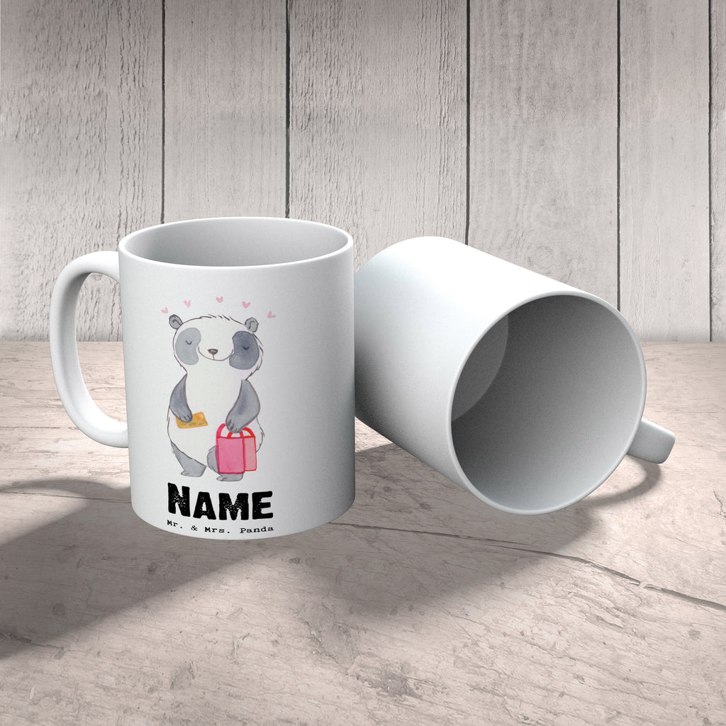 Personalisierte Tasse Panda Beste Shoppingbegleitung der Welt Personalisierte Tasse, Namenstasse, Wunschname, Personalisiert, Tasse, Namen, Drucken, Tasse mit Namen, für, Dankeschön, Geschenk, Schenken, Geburtstag, Geburtstagsgeschenk, Geschenkidee, Danke, Bedanken, Mitbringsel, Freude machen, Geschenktipp, Shoppingbegleitung, Shoppingpartner, Begleitung, Shoppen, Partner, Freundin, Freund, bff, Shopping, Einkaufen, Shopping-Queen, Queen, Bester