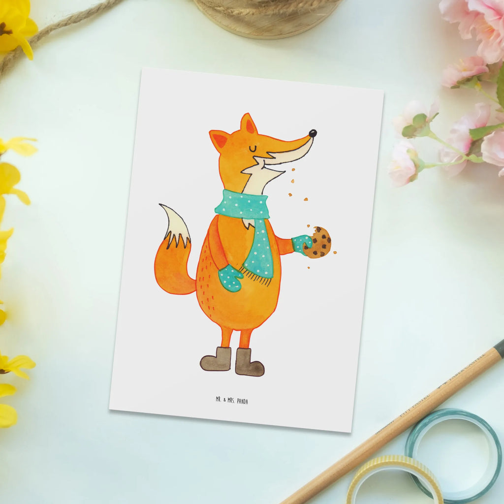 Postkarte Fuchs Keks Postkarte, Karte, Geschenkkarte, Grußkarte, Einladung, Ansichtskarte, Geburtstagskarte, Einladungskarte, Dankeskarte, Ansichtskarten, Einladung Geburtstag, Einladungskarten Geburtstag, Fuchs, Füchse, Backen Spruch, Kekse, Winter, Weihnachtszeit, Plätzchen, Liebe, Küche Deko