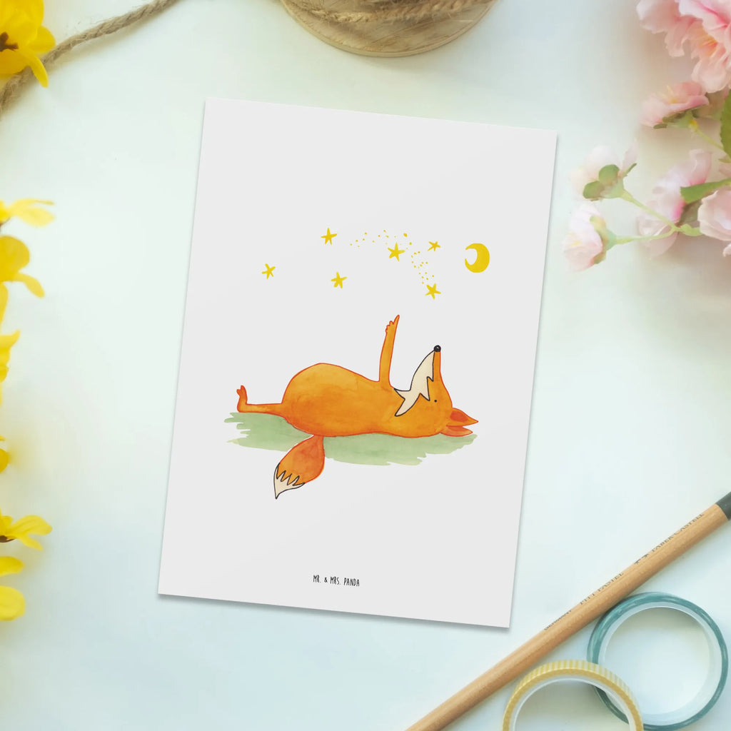 Postkarte Fuchs Sterne Postkarte, Karte, Geschenkkarte, Grußkarte, Einladung, Ansichtskarte, Geburtstagskarte, Einladungskarte, Dankeskarte, Ansichtskarten, Einladung Geburtstag, Einladungskarten Geburtstag, Fuchs, Füchse, tröstende Worte, Spruch positiv, Spruch schön, Romantik, Always Look on the Bright Side of Life