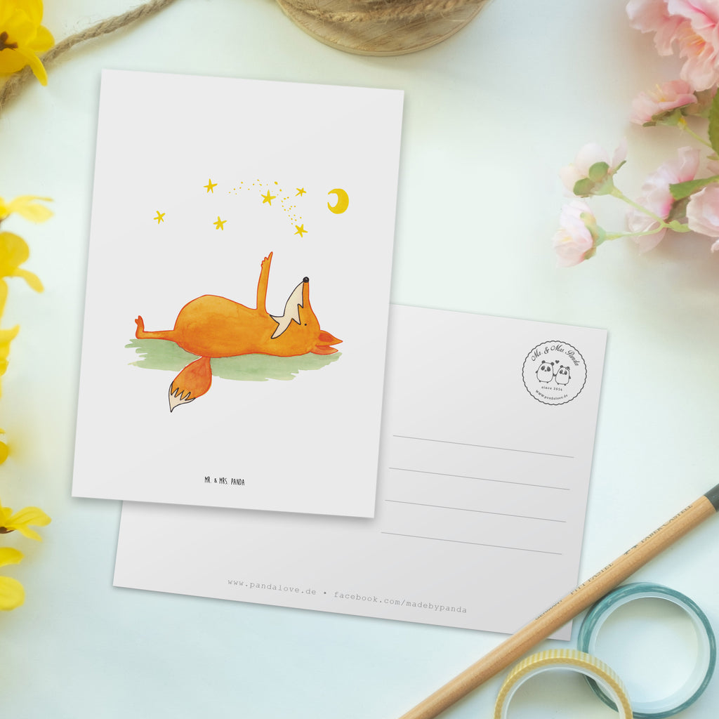 Postkarte Fuchs Sterne Postkarte, Karte, Geschenkkarte, Grußkarte, Einladung, Ansichtskarte, Geburtstagskarte, Einladungskarte, Dankeskarte, Ansichtskarten, Einladung Geburtstag, Einladungskarten Geburtstag, Fuchs, Füchse, tröstende Worte, Spruch positiv, Spruch schön, Romantik, Always Look on the Bright Side of Life