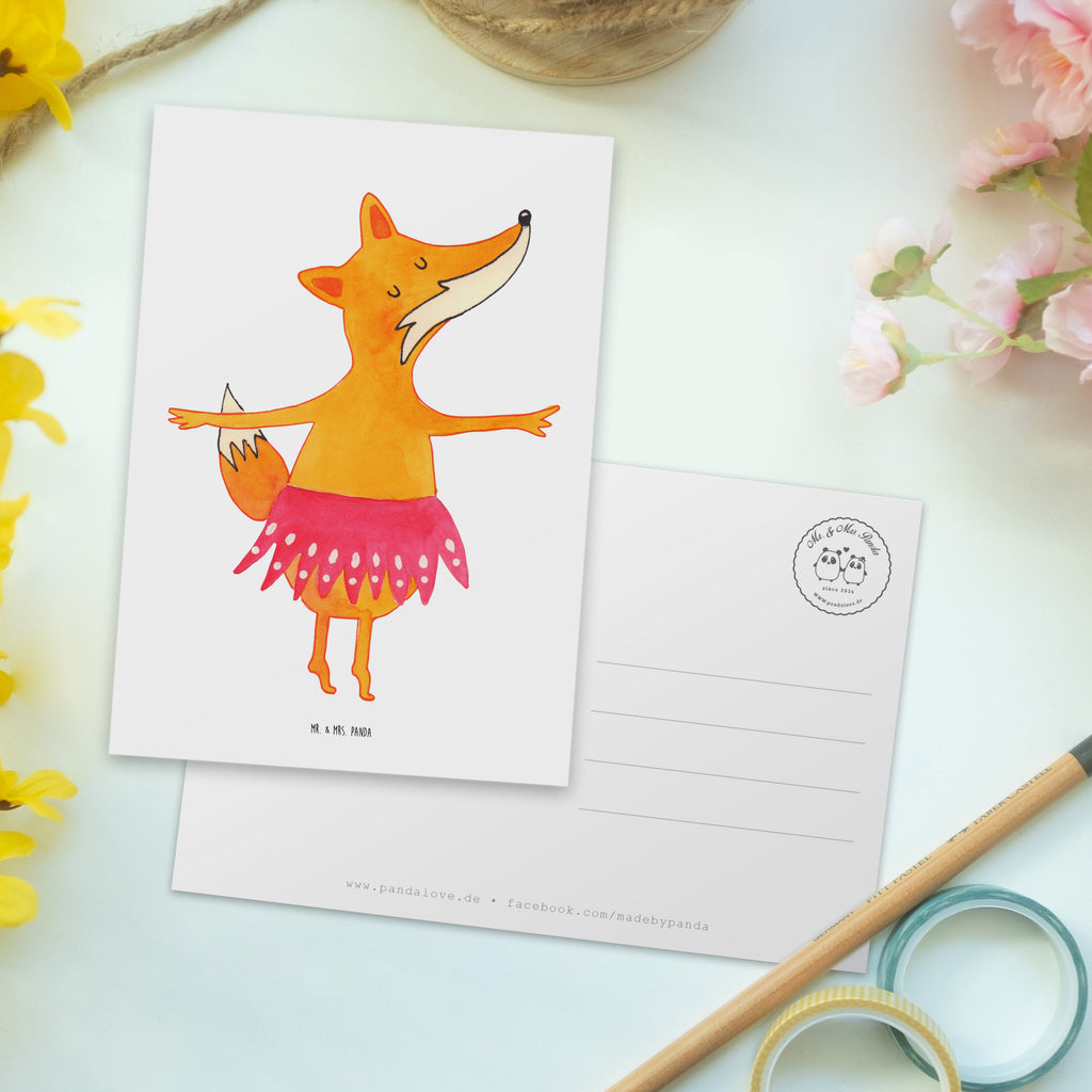 Postkarte Fuchs Ballerina Postkarte, Karte, Geschenkkarte, Grußkarte, Einladung, Ansichtskarte, Geburtstagskarte, Einladungskarte, Dankeskarte, Ansichtskarten, Einladung Geburtstag, Einladungskarten Geburtstag, Fuchs, Fuchs Spruch, Füchse, Füchsin, Ballerina, Ballett, Tänzerin, Tanzen, Party, Geburtstag