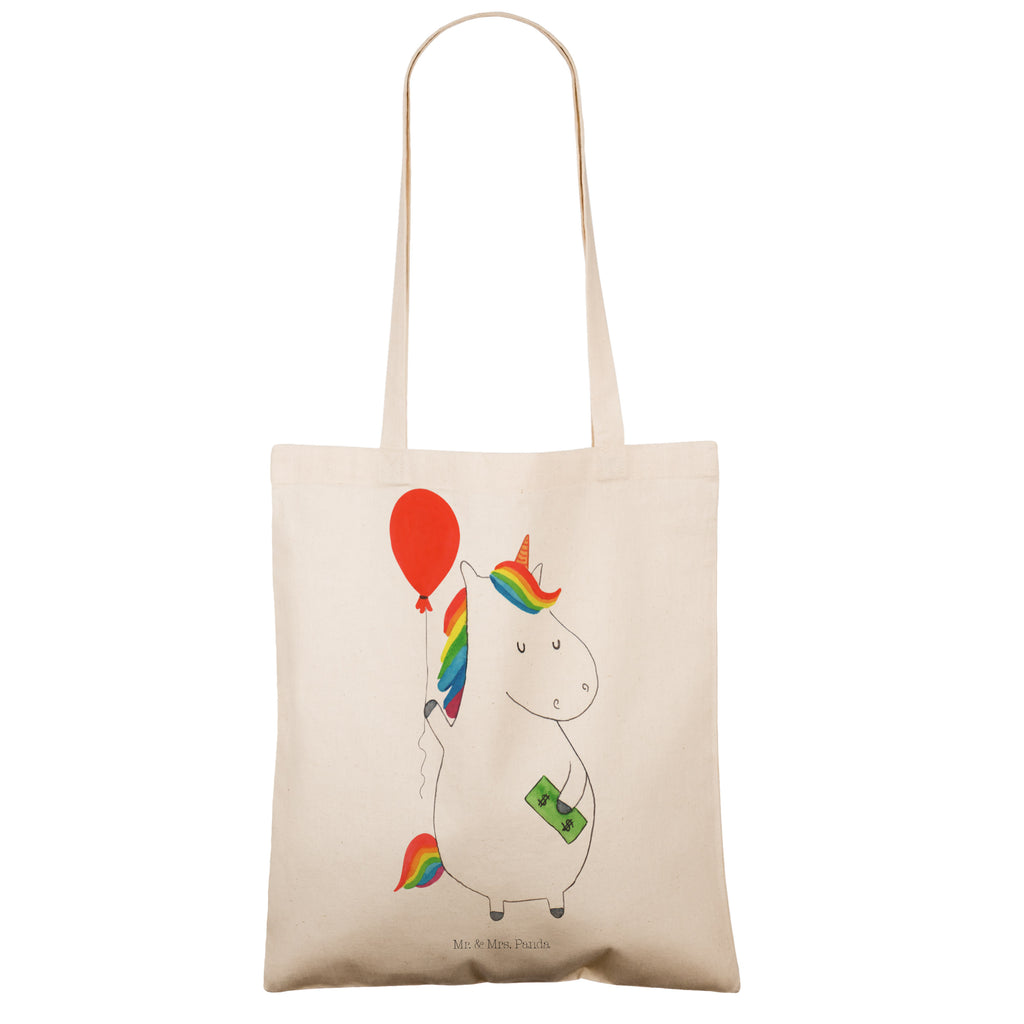 Tragetasche Einhorn Luftballon Beuteltasche, Beutel, Einkaufstasche, Jutebeutel, Stoffbeutel, Tasche, Shopper, Umhängetasche, Strandtasche, Schultertasche, Stofftasche, Tragetasche, Badetasche, Jutetasche, Einkaufstüte, Laptoptasche, Einhorn, Einhörner, Einhorn Deko, Pegasus, Unicorn, Luftballon, Geld, Lebenslust, Freude, Geschenk, Freundin