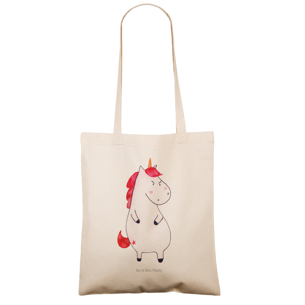 Tragetasche Einhorn Wut Beuteltasche, Beutel, Einkaufstasche, Jutebeutel, Stoffbeutel, Tasche, Shopper, Umhängetasche, Strandtasche, Schultertasche, Stofftasche, Tragetasche, Badetasche, Jutetasche, Einkaufstüte, Laptoptasche, Einhorn, Einhörner, Einhorn Deko, Pegasus, Unicorn, Realität, Ansage, lustlos, nein, Büro, Arbeit, wütend, dumme Fragen, lustig, Spaß, Geschenk