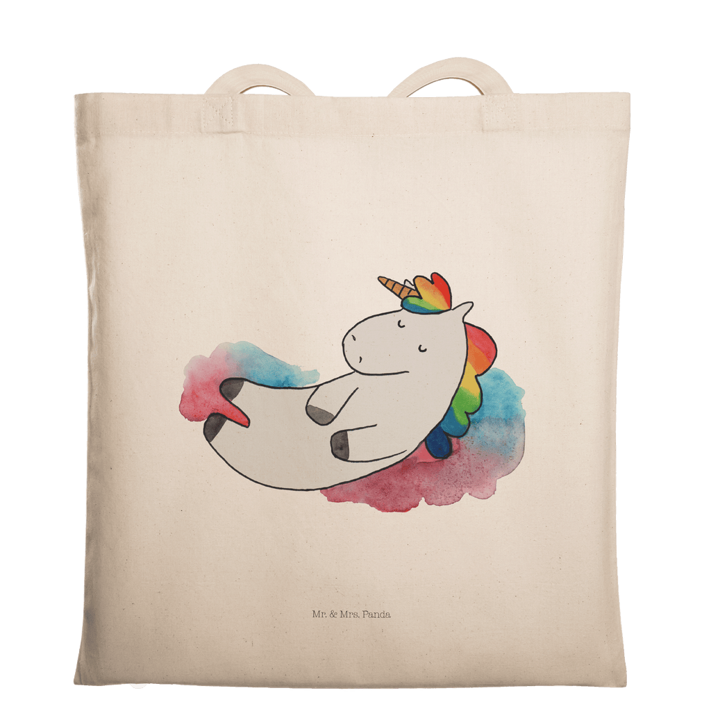 Tragetasche Einhorn Wolke 7 Beuteltasche, Beutel, Einkaufstasche, Jutebeutel, Stoffbeutel, Tasche, Shopper, Umhängetasche, Strandtasche, Schultertasche, Stofftasche, Tragetasche, Badetasche, Jutetasche, Einkaufstüte, Laptoptasche, Einhorn, Einhörner, Einhorn Deko, Pegasus, Unicorn, verliebt, Menschen, witzig, lustig, Geschenk, Glaube, Realität, Lächeln