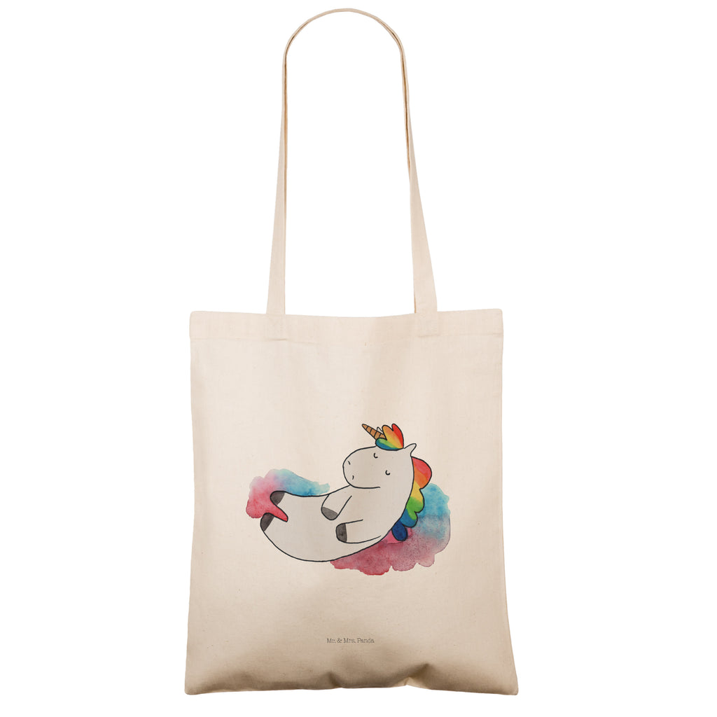 Tragetasche Einhorn Wolke 7 Beuteltasche, Beutel, Einkaufstasche, Jutebeutel, Stoffbeutel, Tasche, Shopper, Umhängetasche, Strandtasche, Schultertasche, Stofftasche, Tragetasche, Badetasche, Jutetasche, Einkaufstüte, Laptoptasche, Einhorn, Einhörner, Einhorn Deko, Pegasus, Unicorn, verliebt, Menschen, witzig, lustig, Geschenk, Glaube, Realität, Lächeln