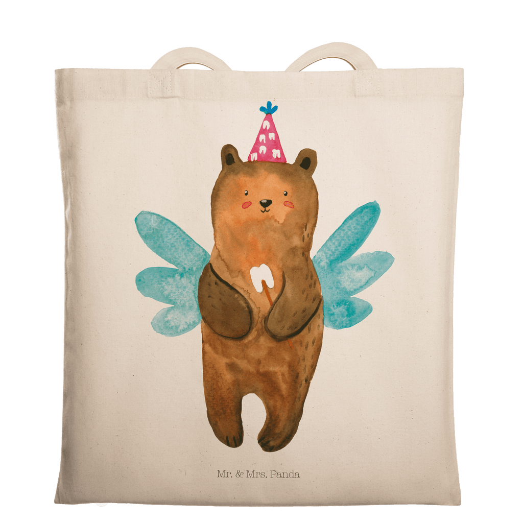 Tragetasche Bär Zahnfee Beuteltasche, Beutel, Einkaufstasche, Jutebeutel, Stoffbeutel, Tasche, Shopper, Umhängetasche, Strandtasche, Schultertasche, Stofftasche, Tragetasche, Badetasche, Jutetasche, Einkaufstüte, Laptoptasche, Bär, Teddy, Teddybär, Zahnfee, Fee, Milchzahn, Erster Zahn