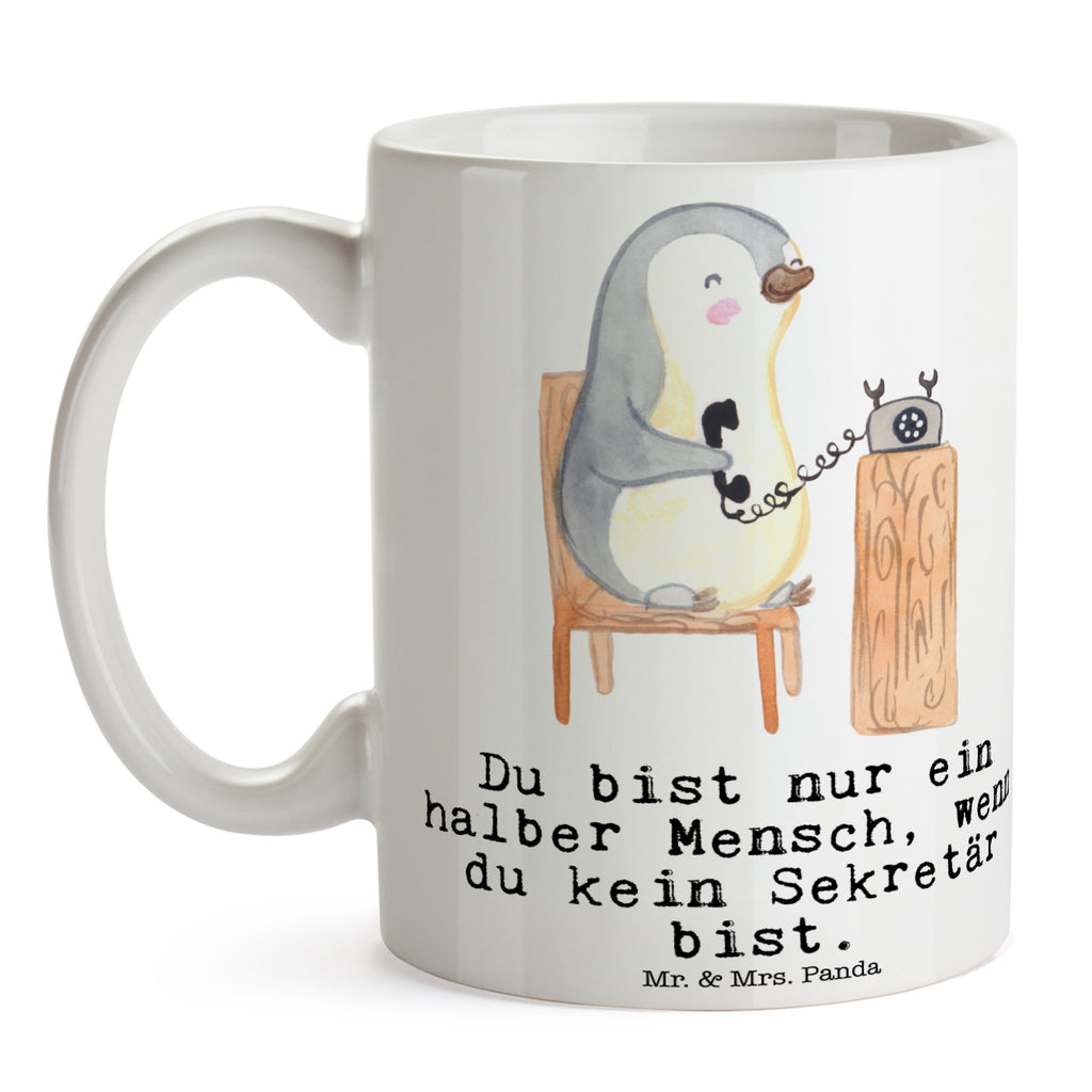 Tasse Sekretär mit Herz Tasse, Kaffeetasse, Teetasse, Becher, Kaffeebecher, Teebecher, Keramiktasse, Porzellantasse, Büro Tasse, Geschenk Tasse, Tasse Sprüche, Tasse Motive, Kaffeetassen, Tasse bedrucken, Designer Tasse, Cappuccino Tassen, Schöne Teetassen, Beruf, Ausbildung, Jubiläum, Abschied, Rente, Kollege, Kollegin, Geschenk, Schenken, Arbeitskollege, Mitarbeiter, Firma, Danke, Dankeschön