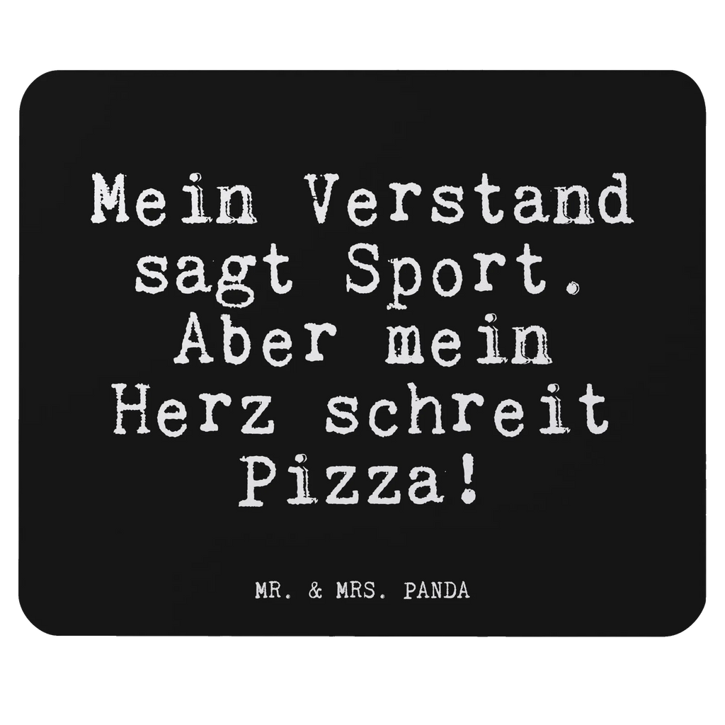 Mauspad Fun Talk Mein Verstand sagt Sport. Aber mein Herz schreit Pizza! Mousepad, Computer zubehör, Büroausstattung, PC Zubehör, Arbeitszimmer, Mauspad, Einzigartiges Mauspad, Designer Mauspad, Mausunterlage, Mauspad Büro, Spruch, Sprüche, lustige Sprüche, Weisheiten, Zitate, Spruch Geschenke, Glizer Spruch Sprüche Weisheiten Zitate Lustig Weisheit Worte