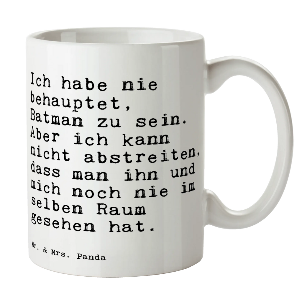 Tasse Sprüche und Zitate Ich habe nie behauptet, Batman zu sein. Aber ich kann nicht abstreiten, dass man ihn und mich noch nie im selben Raum gesehen hat. Tasse, Kaffeetasse, Teetasse, Becher, Kaffeebecher, Teebecher, Keramiktasse, Porzellantasse, Büro Tasse, Geschenk Tasse, Tasse Sprüche, Tasse Motive, Kaffeetassen, Tasse bedrucken, Designer Tasse, Cappuccino Tassen, Schöne Teetassen, Spruch, Sprüche, lustige Sprüche, Weisheiten, Zitate, Spruch Geschenke, Spruch Sprüche Weisheiten Zitate Lustig Weisheit Worte