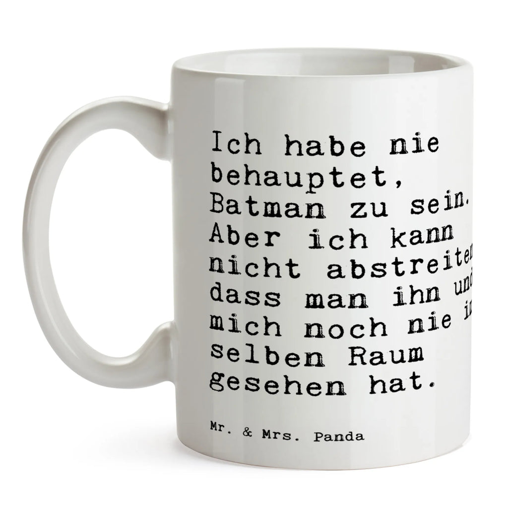 Tasse Sprüche und Zitate Ich habe nie behauptet, Batman zu sein. Aber ich kann nicht abstreiten, dass man ihn und mich noch nie im selben Raum gesehen hat. Tasse, Kaffeetasse, Teetasse, Becher, Kaffeebecher, Teebecher, Keramiktasse, Porzellantasse, Büro Tasse, Geschenk Tasse, Tasse Sprüche, Tasse Motive, Kaffeetassen, Tasse bedrucken, Designer Tasse, Cappuccino Tassen, Schöne Teetassen, Spruch, Sprüche, lustige Sprüche, Weisheiten, Zitate, Spruch Geschenke, Spruch Sprüche Weisheiten Zitate Lustig Weisheit Worte