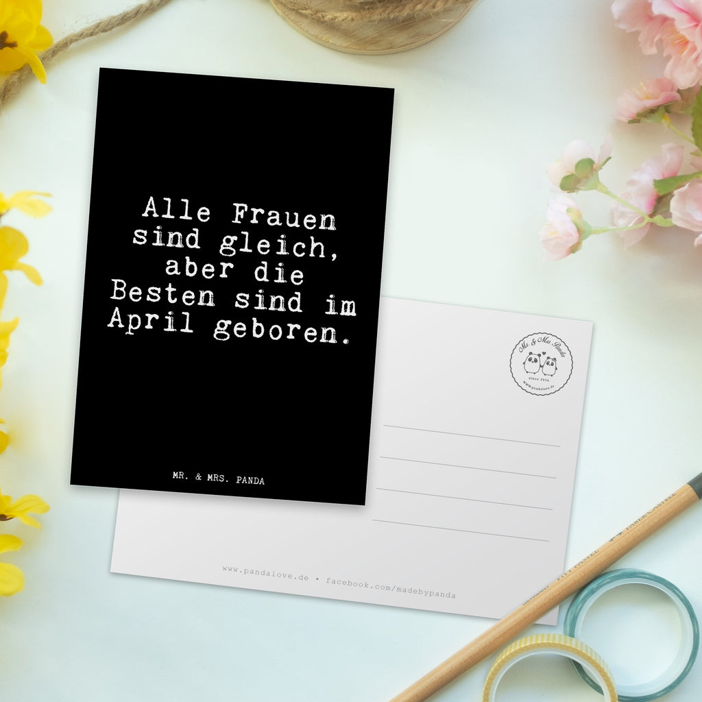 Postkarte Alle Frauen sind gleich,... Postkarte, Karte, Geschenkkarte, Grußkarte, Einladung, Ansichtskarte, Geburtstagskarte, Einladungskarte, Dankeskarte, Ansichtskarten, Einladung Geburtstag, Einladungskarten Geburtstag, Spruch, Sprüche, lustige Sprüche, Weisheiten, Zitate, Spruch Geschenke, Glizer Spruch Sprüche Weisheiten Zitate Lustig Weisheit Worte