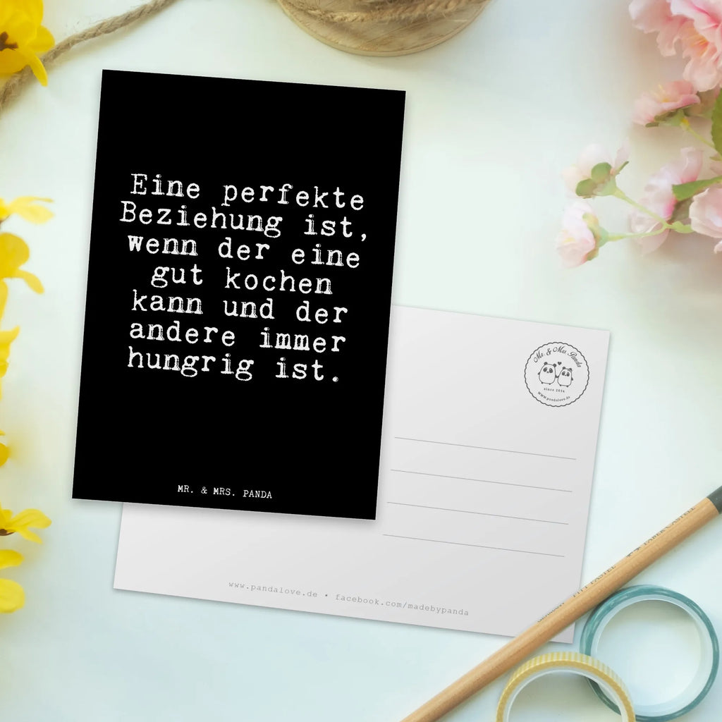 Postkarte Eine perfekte Beziehung ist,... Postkarte, Karte, Geschenkkarte, Grußkarte, Einladung, Ansichtskarte, Geburtstagskarte, Einladungskarte, Dankeskarte, Ansichtskarten, Einladung Geburtstag, Einladungskarten Geburtstag, Spruch, Sprüche, lustige Sprüche, Weisheiten, Zitate, Spruch Geschenke, Glizer Spruch Sprüche Weisheiten Zitate Lustig Weisheit Worte