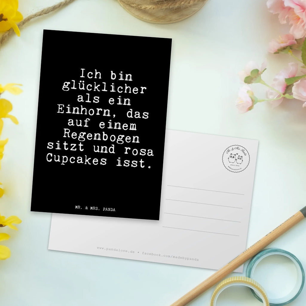 Postkarte Ich bin glücklicher als... Postkarte, Karte, Geschenkkarte, Grußkarte, Einladung, Ansichtskarte, Geburtstagskarte, Einladungskarte, Dankeskarte, Ansichtskarten, Einladung Geburtstag, Einladungskarten Geburtstag, Spruch, Sprüche, lustige Sprüche, Weisheiten, Zitate, Spruch Geschenke, Glizer Spruch Sprüche Weisheiten Zitate Lustig Weisheit Worte