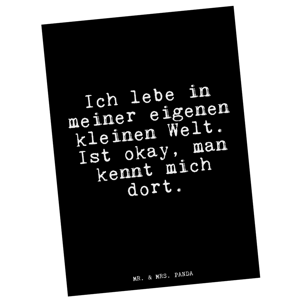 Postkarte Ich lebe in meiner... Postkarte, Karte, Geschenkkarte, Grußkarte, Einladung, Ansichtskarte, Geburtstagskarte, Einladungskarte, Dankeskarte, Ansichtskarten, Einladung Geburtstag, Einladungskarten Geburtstag, Spruch, Sprüche, lustige Sprüche, Weisheiten, Zitate, Spruch Geschenke, Glizer Spruch Sprüche Weisheiten Zitate Lustig Weisheit Worte