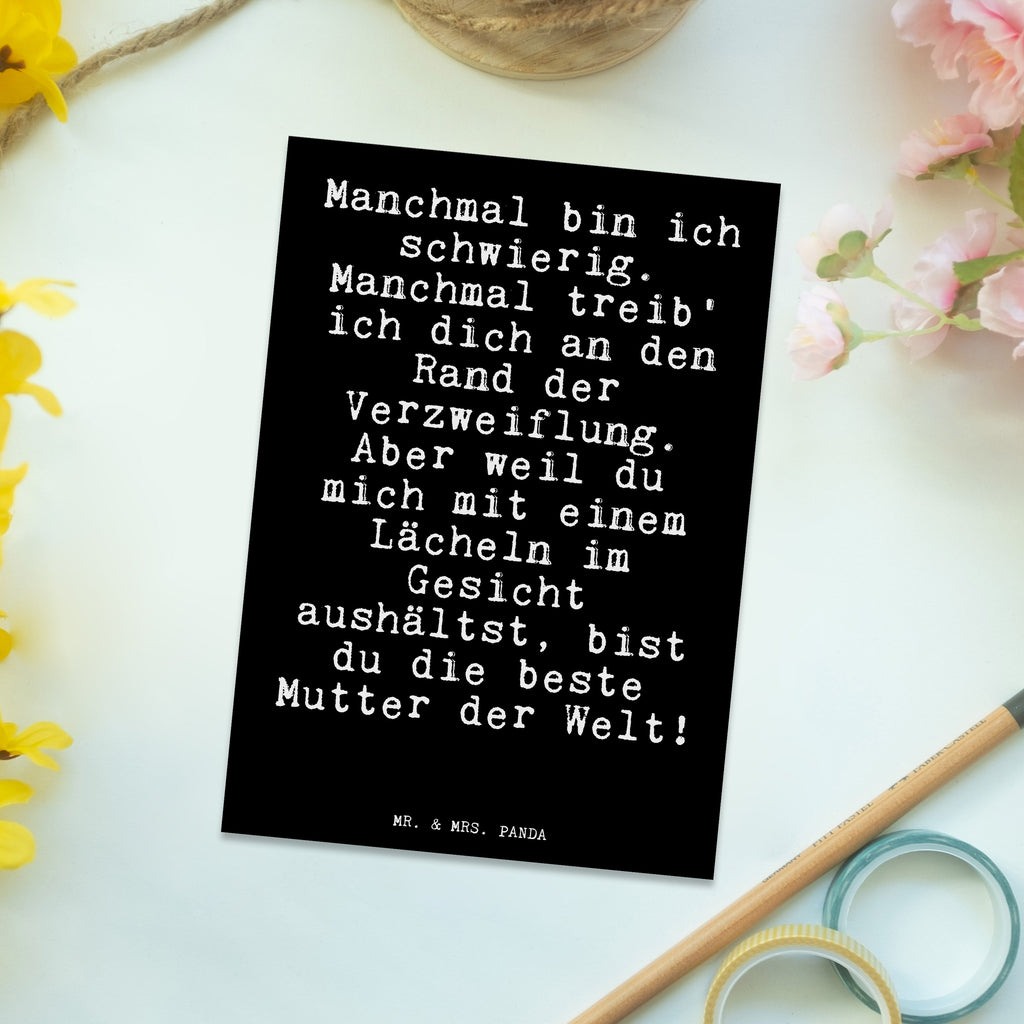 Postkarte Manchmal bin ich schwierig.... Postkarte, Karte, Geschenkkarte, Grußkarte, Einladung, Ansichtskarte, Geburtstagskarte, Einladungskarte, Dankeskarte, Ansichtskarten, Einladung Geburtstag, Einladungskarten Geburtstag, Spruch, Sprüche, lustige Sprüche, Weisheiten, Zitate, Spruch Geschenke, Spruch Sprüche Weisheiten Zitate Lustig Weisheit Worte