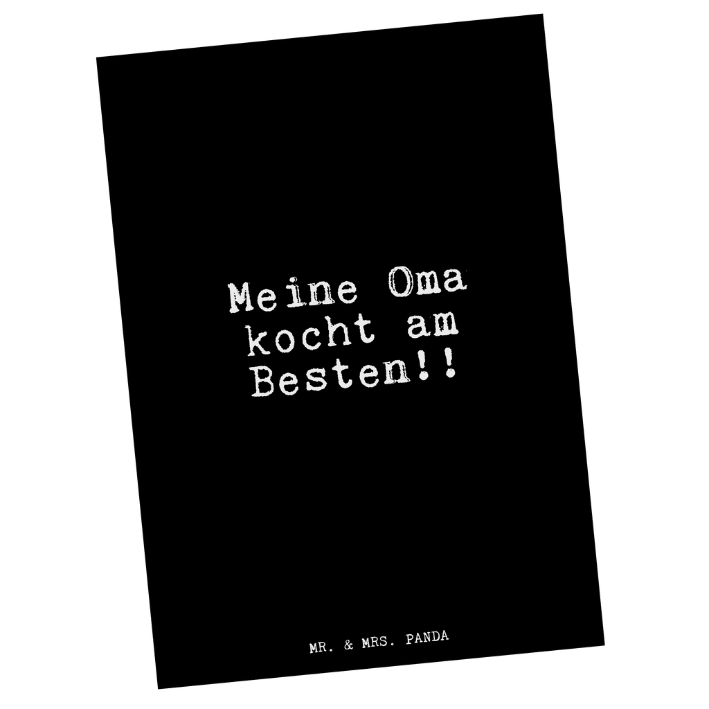 Postkarte Meine Oma kocht am... Postkarte, Karte, Geschenkkarte, Grußkarte, Einladung, Ansichtskarte, Geburtstagskarte, Einladungskarte, Dankeskarte, Ansichtskarten, Einladung Geburtstag, Einladungskarten Geburtstag, Spruch, Sprüche, lustige Sprüche, Weisheiten, Zitate, Spruch Geschenke, Glizer Spruch Sprüche Weisheiten Zitate Lustig Weisheit Worte